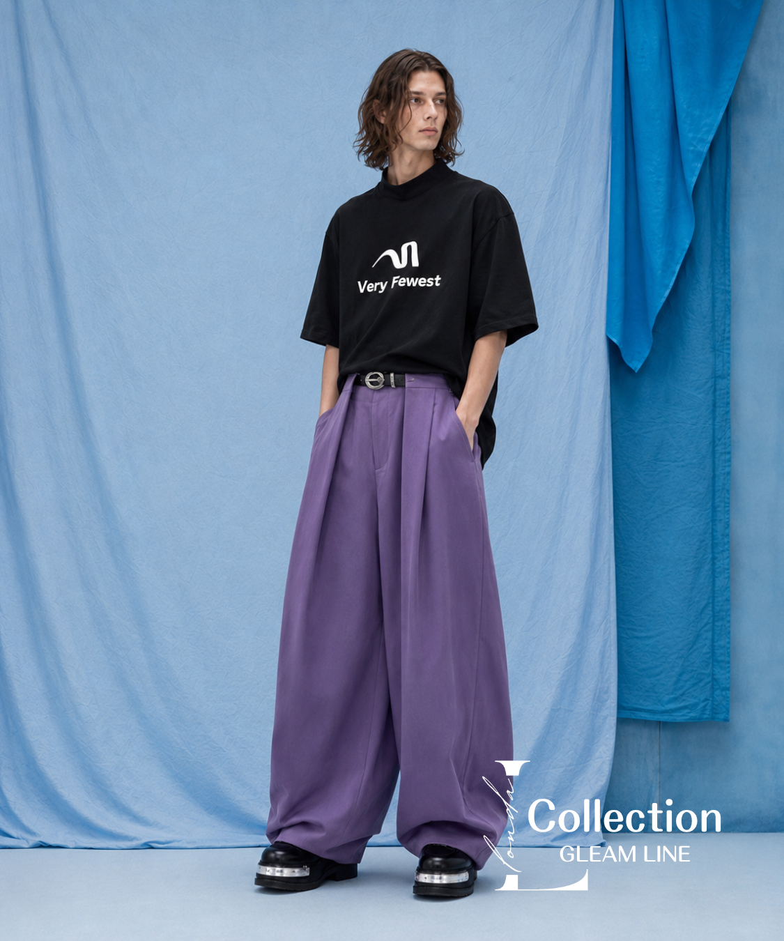 Volume Tuck Wide Silhouette Pants