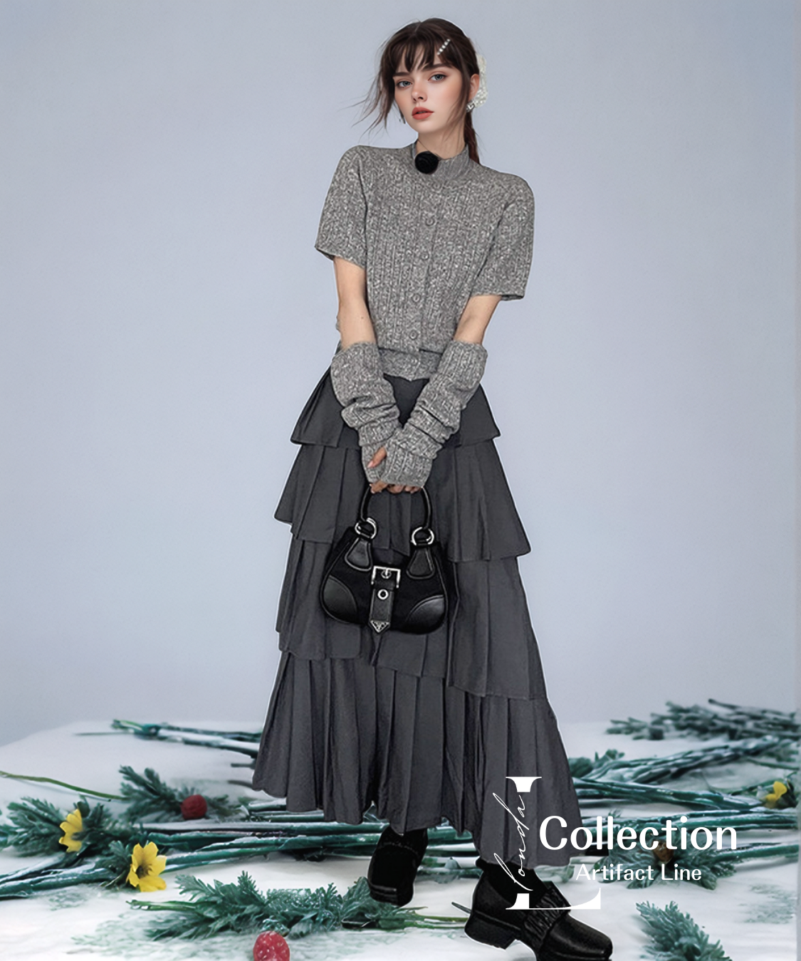 Rib Button Pleats Series