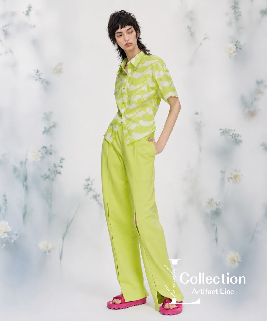 Wave Pattern Short Sleeve Shirt