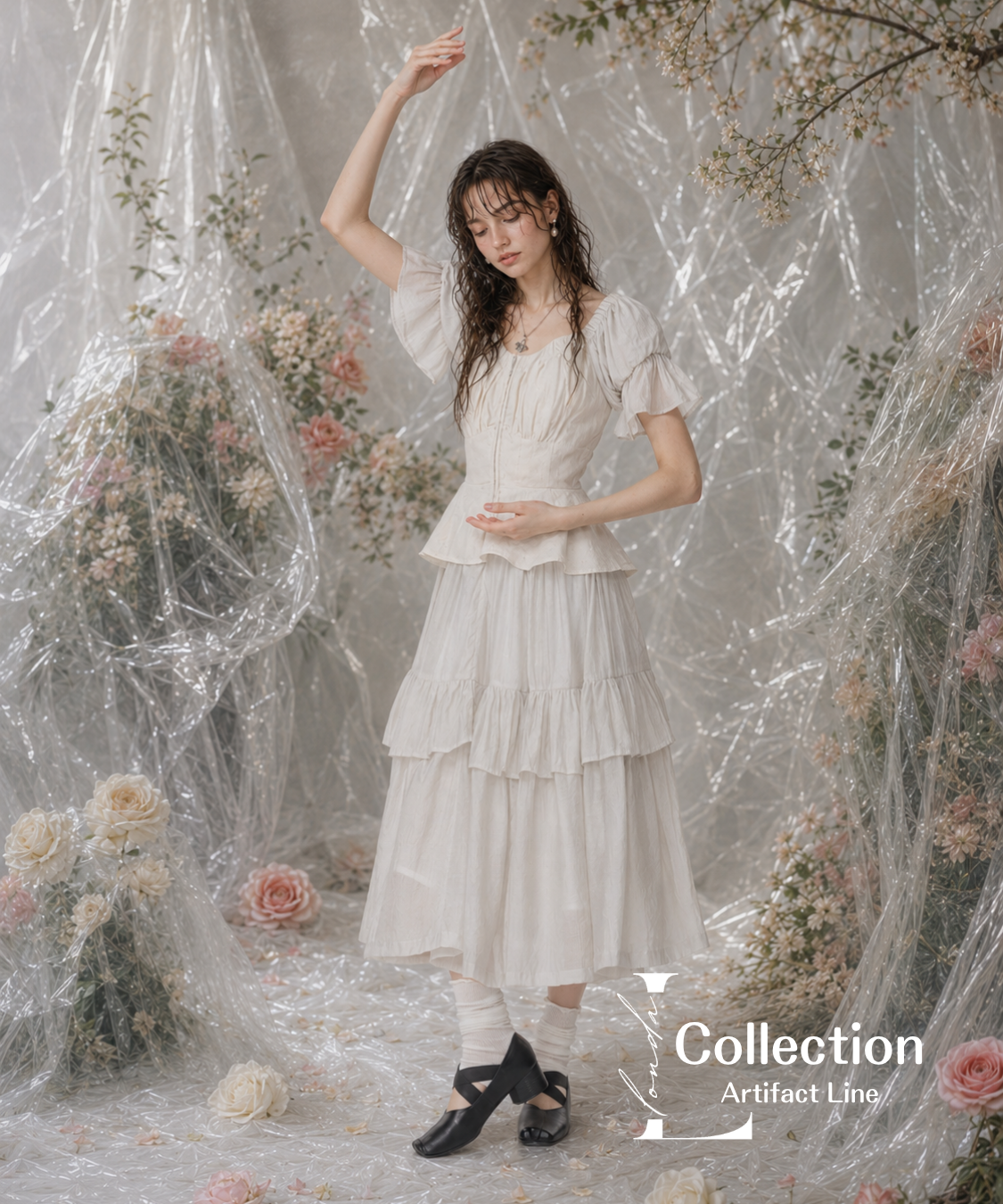 Frill Veil Dress