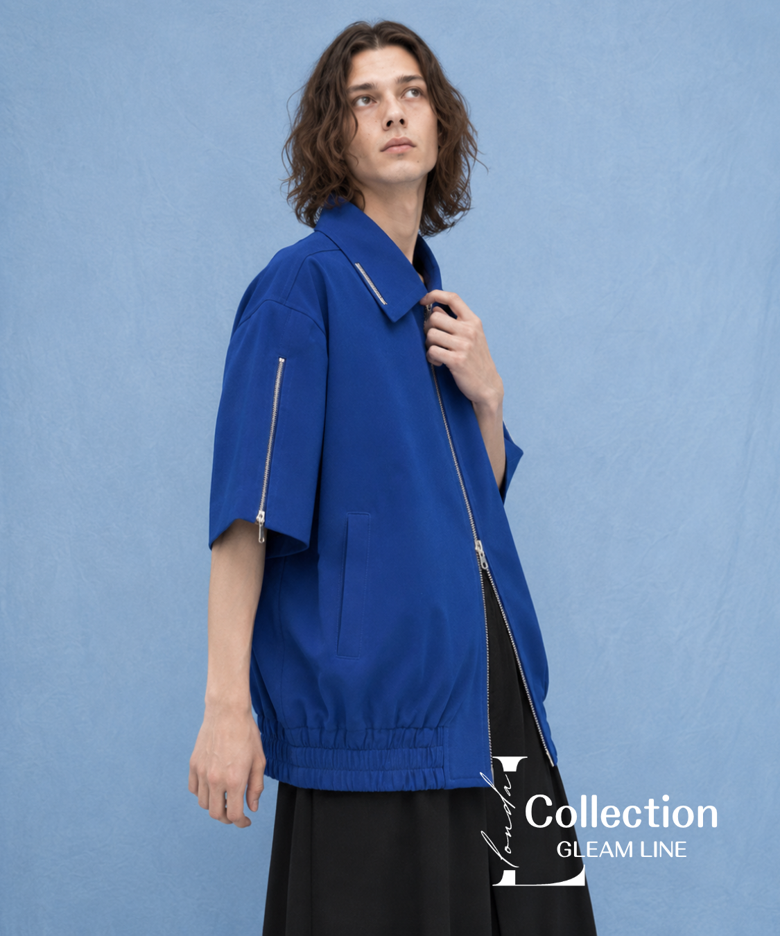 Double Zip Short Sleeve Blouson