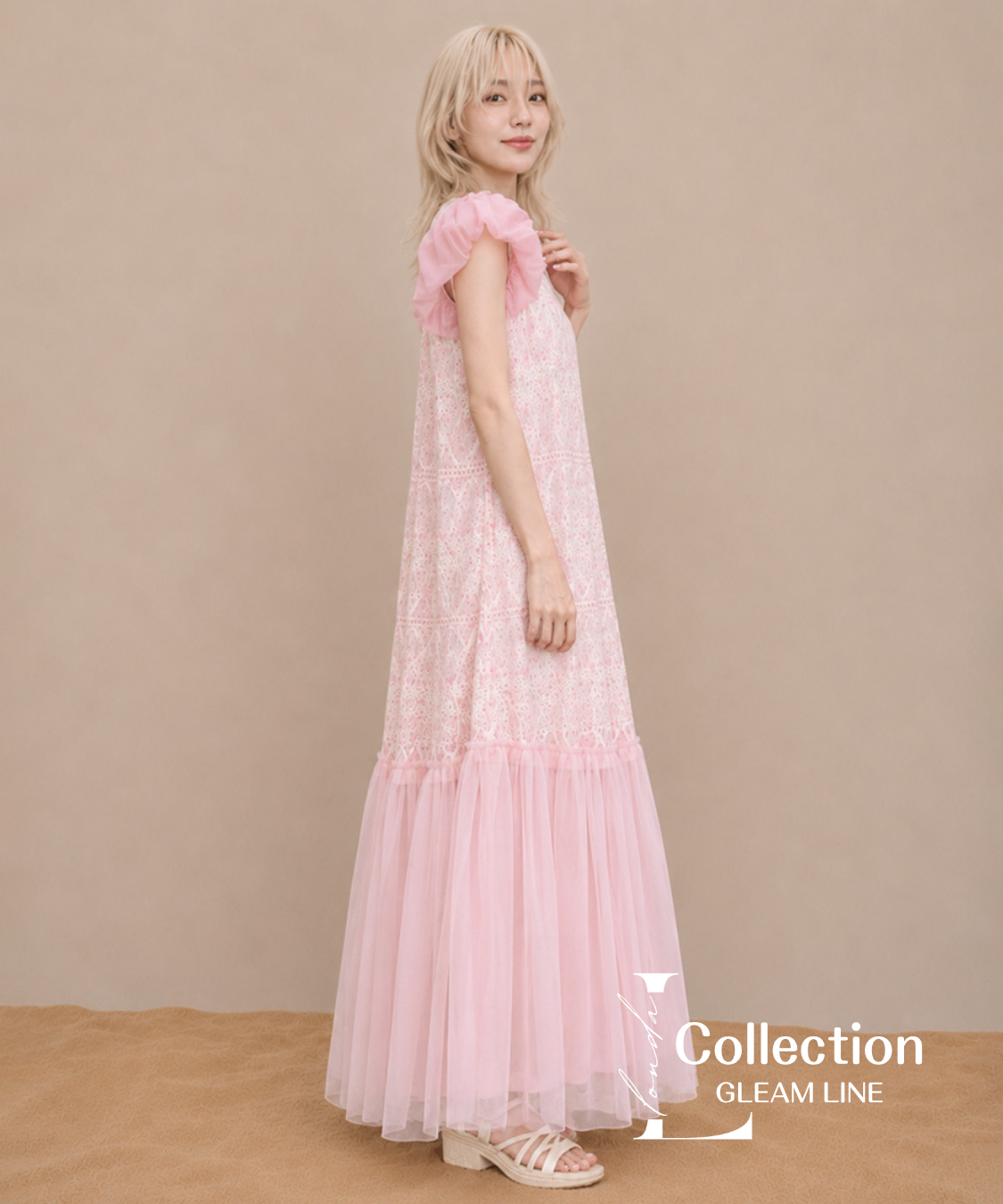 Floral Lace Tiered Dress