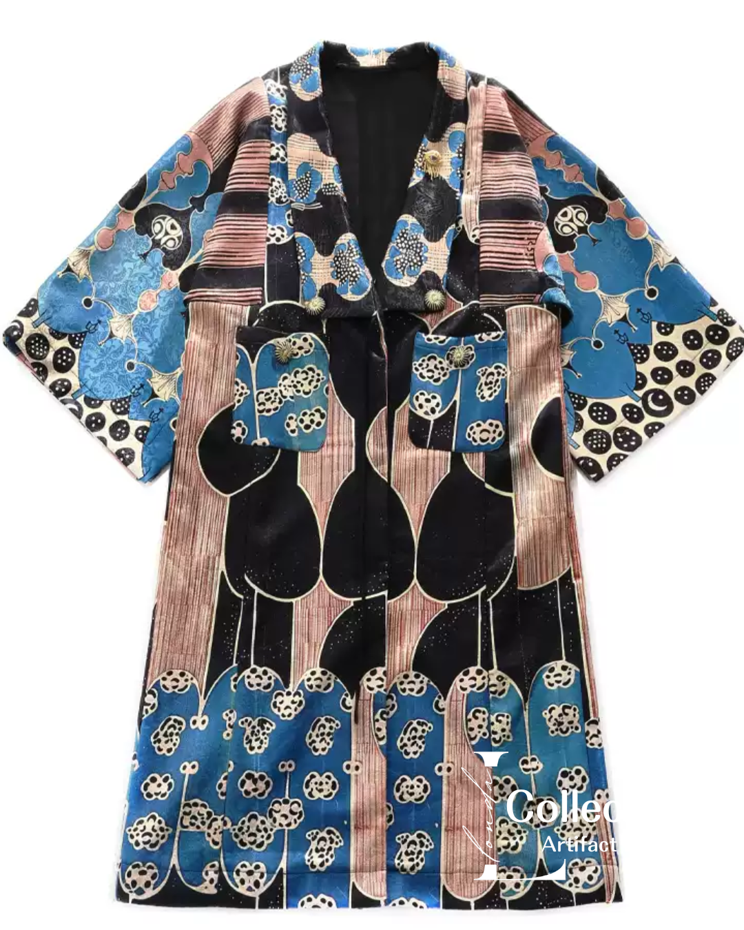 Graphic Pattern Kimono Jacket