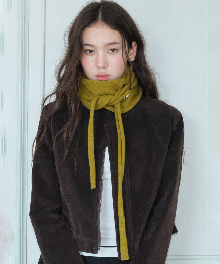 Triangle Tie Knit Scarf