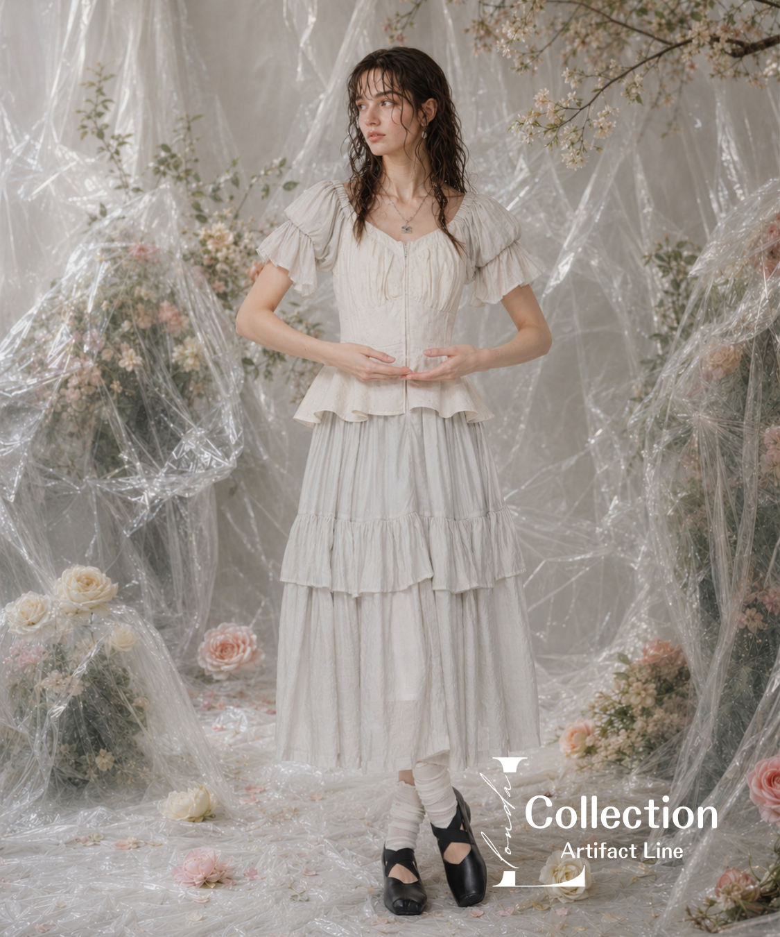 Frill Veil Dress