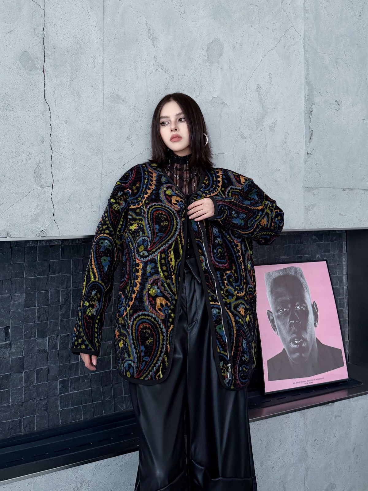 Jacquard Paisley Quilted Jacket
