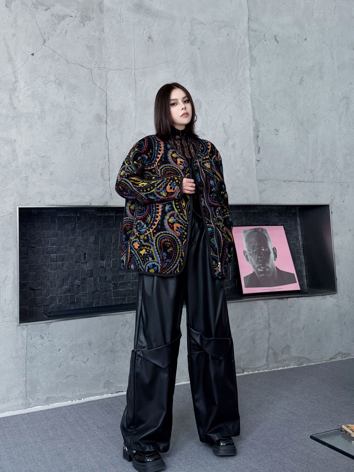 Jacquard Paisley Quilted Jacket