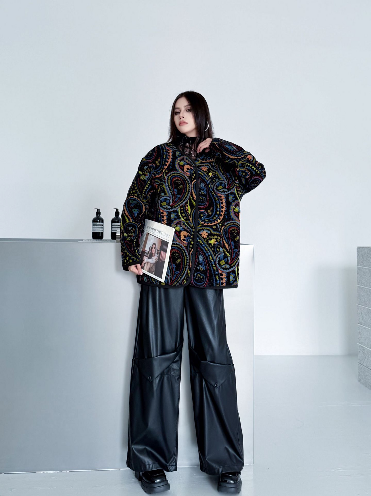 Jacquard Paisley Quilted Jacket