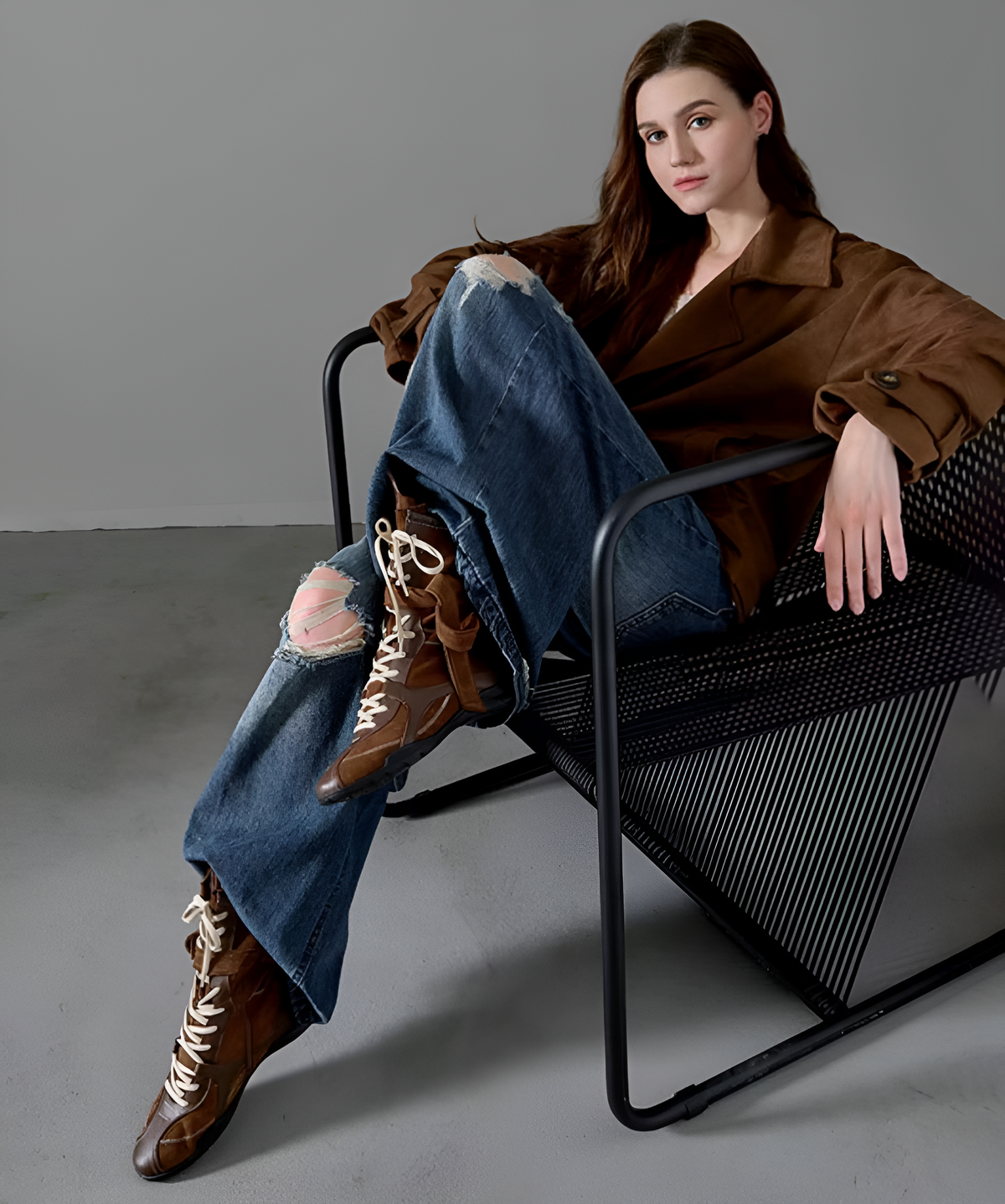 Edge Wrap Lace Boots