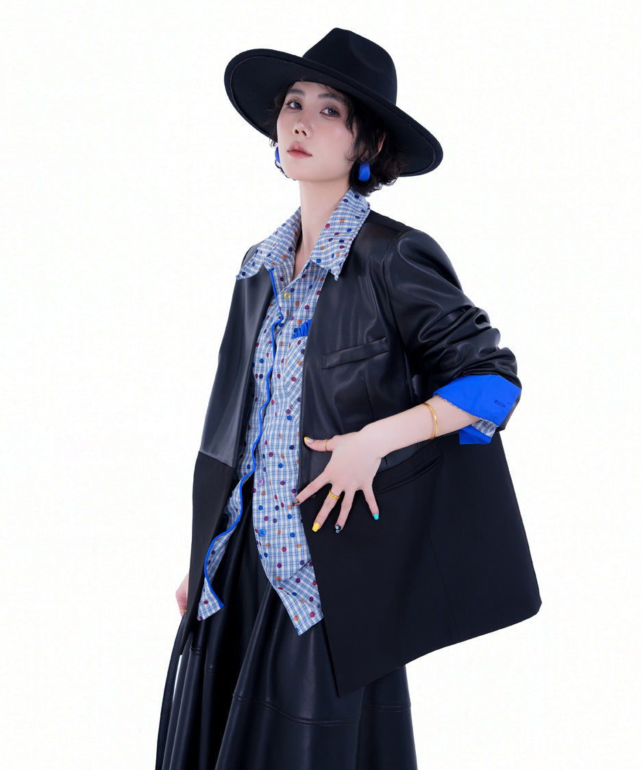 BA-1017 Blue blouse