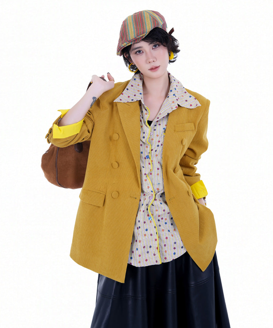 BA-1017 Yellow blouse