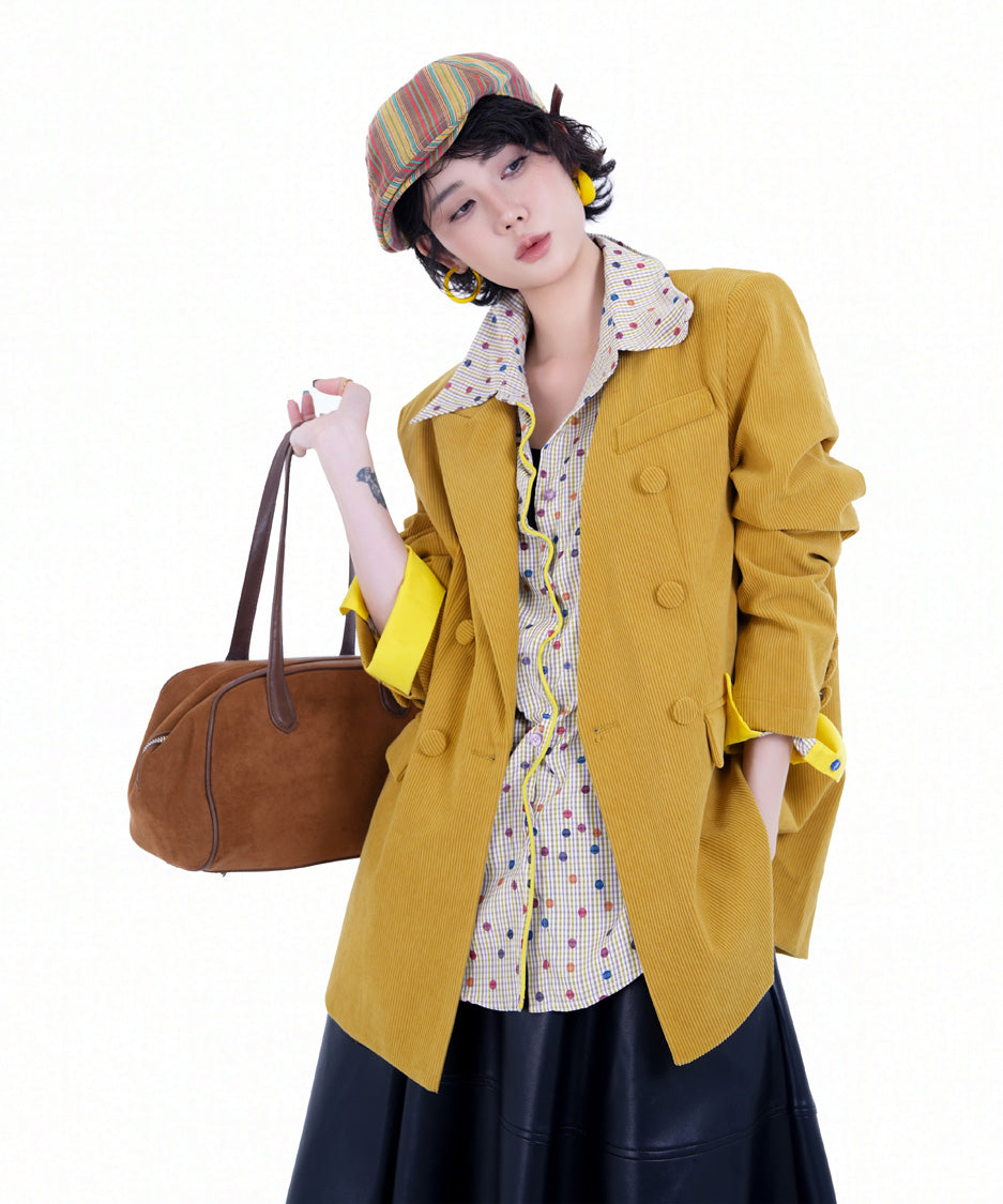 BA-1017 Yellow blouse