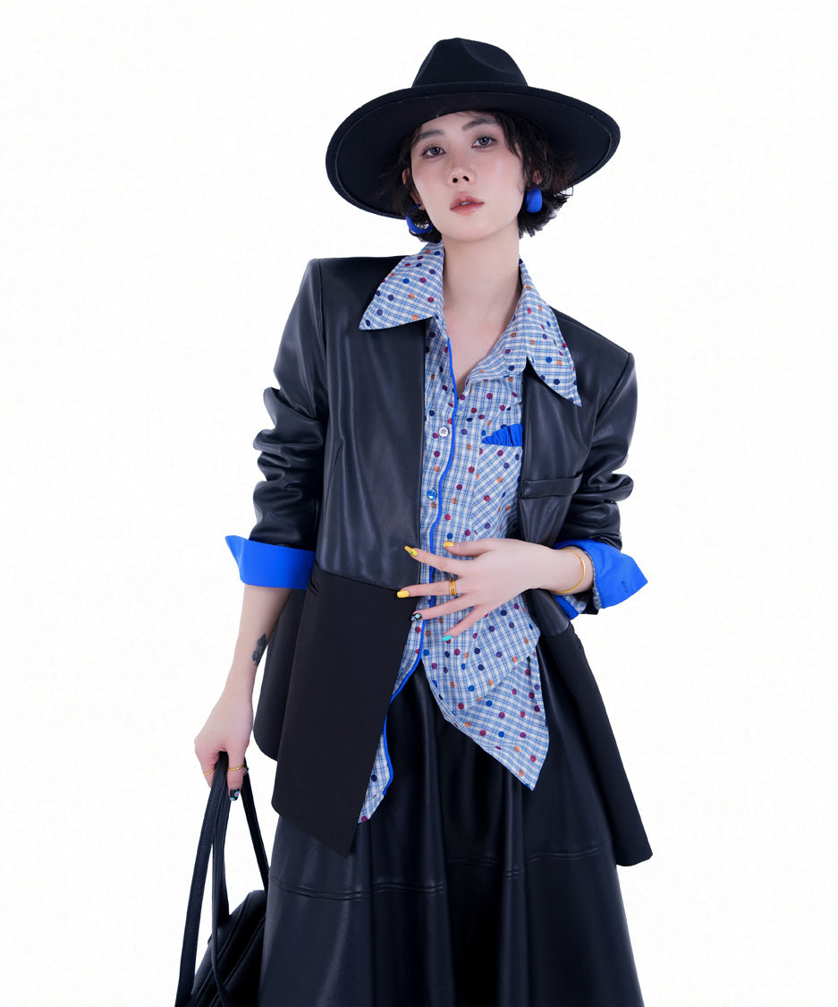 BA-1017 Blue blouse
