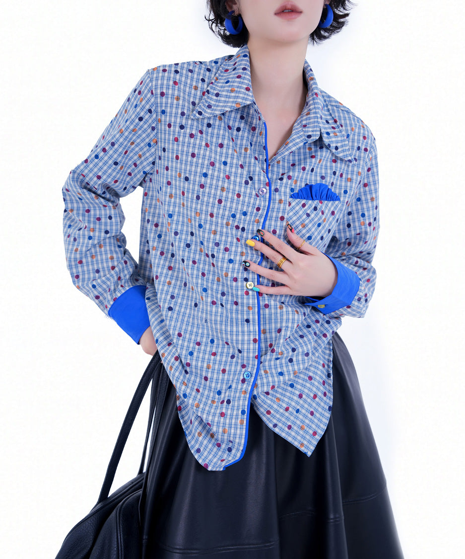 BA-1017 Blue blouse