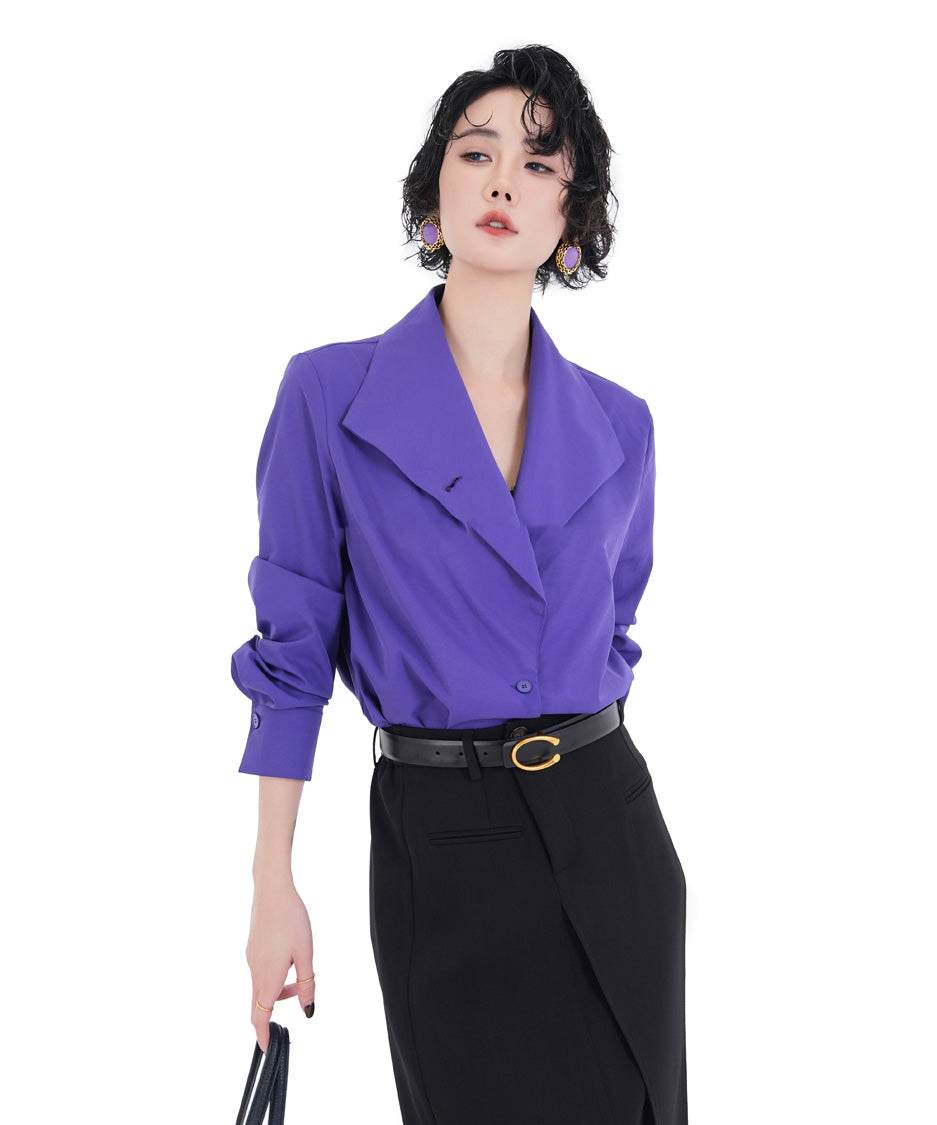 BA-1019 Purple blouse