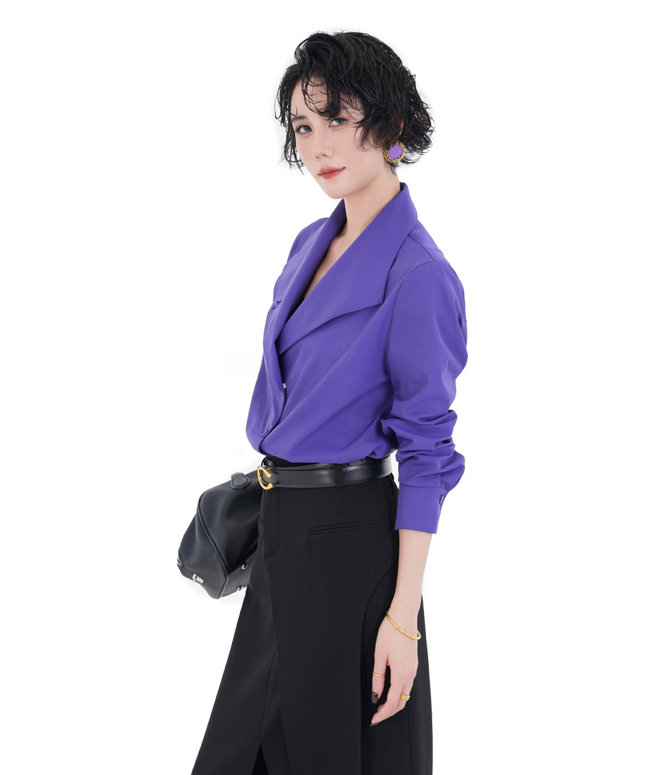 BA-1019 Purple blouse