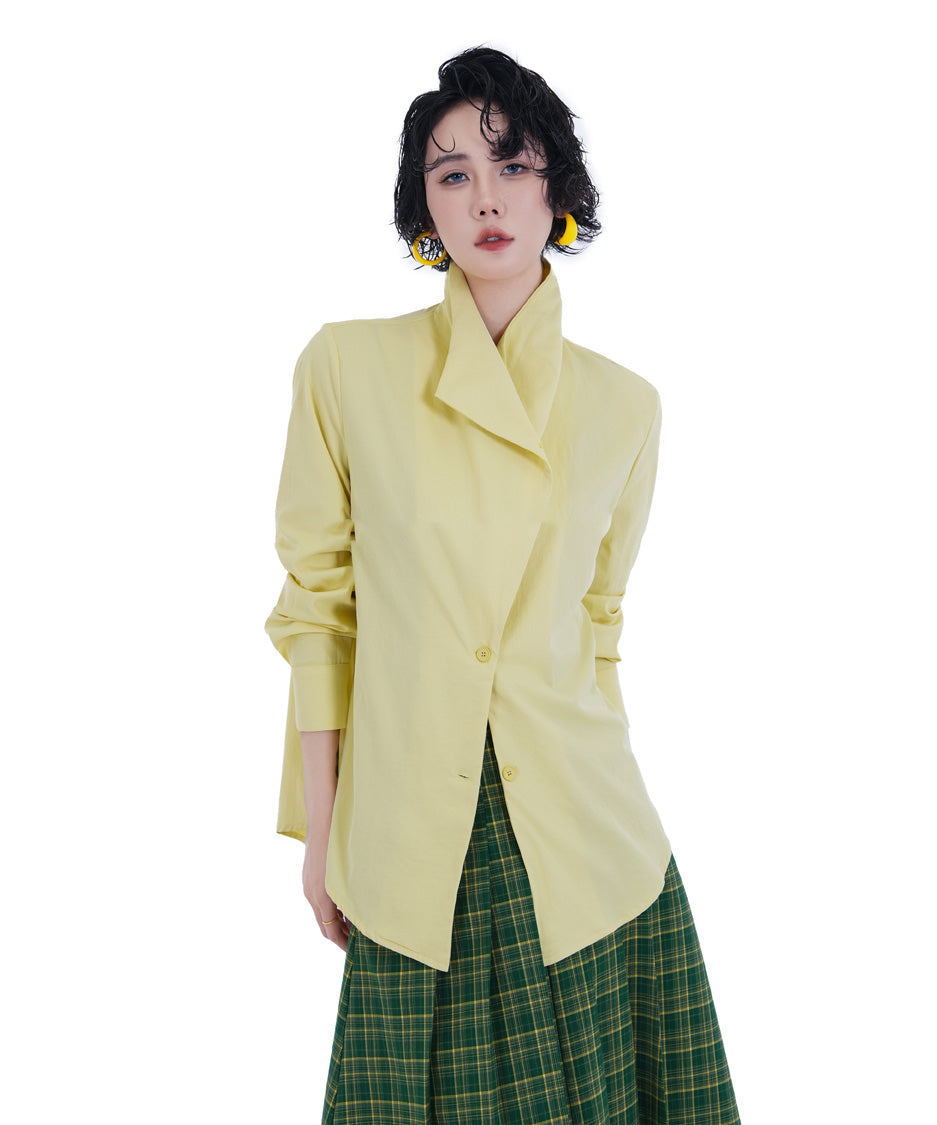 BA-1019 Yellow blouse