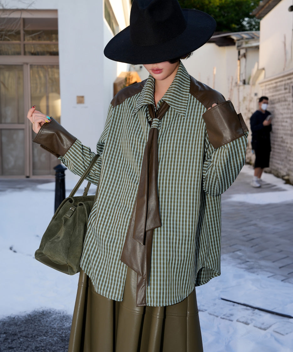 BA-1022 Green blouse