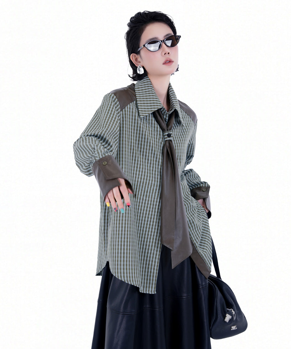 BA-1022 Green blouse