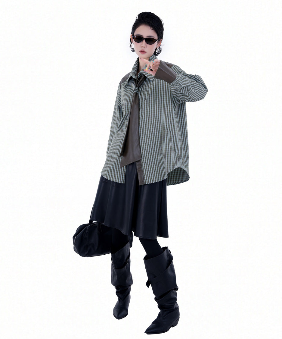 BA-1022 Green blouse
