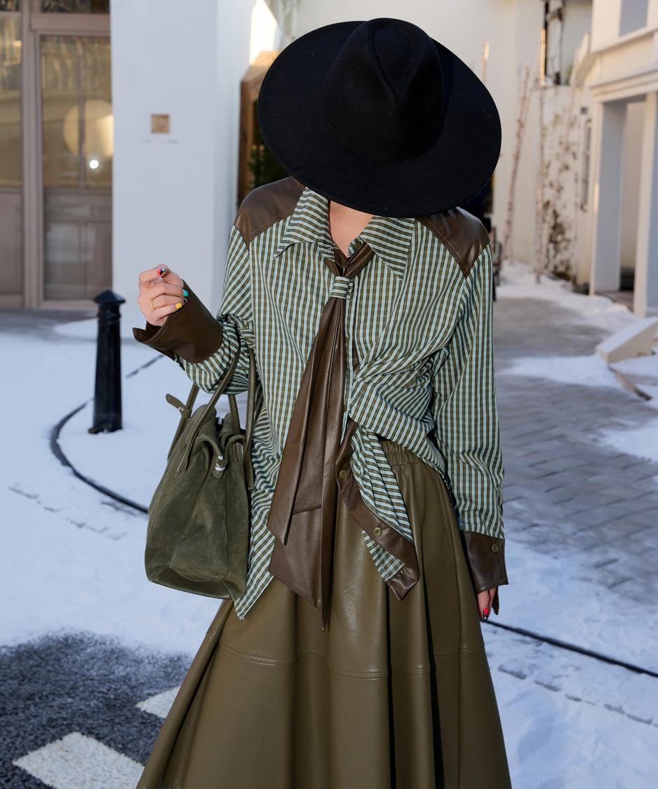 BA-1022 Green blouse