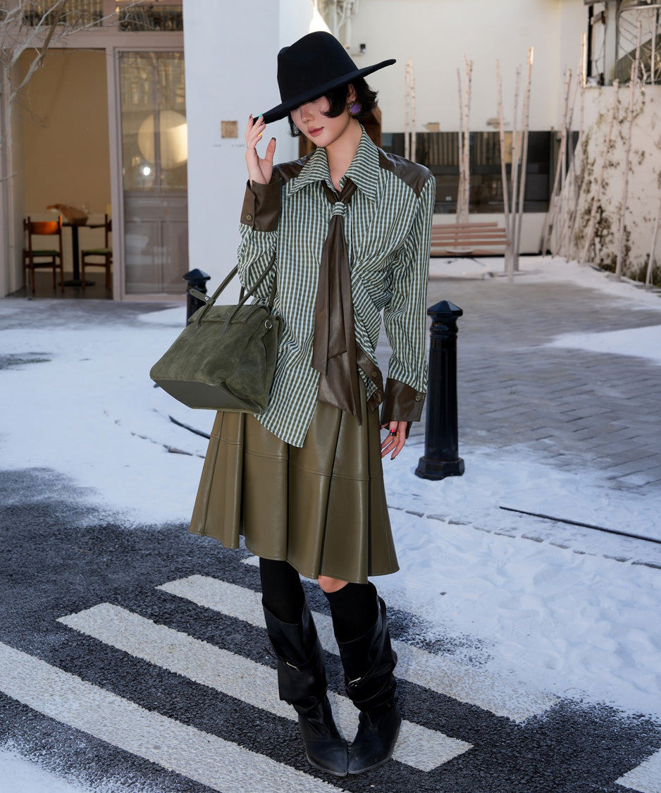 BA-1022 Green blouse