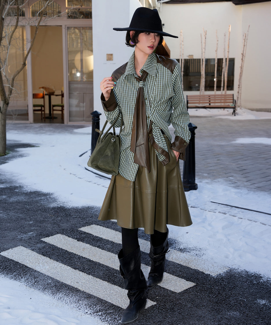 BA-1022 Green blouse