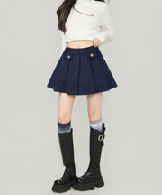 Skirt / Navy Blue / S