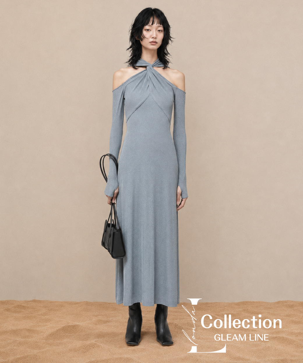 Cross Drape Maxi Dress