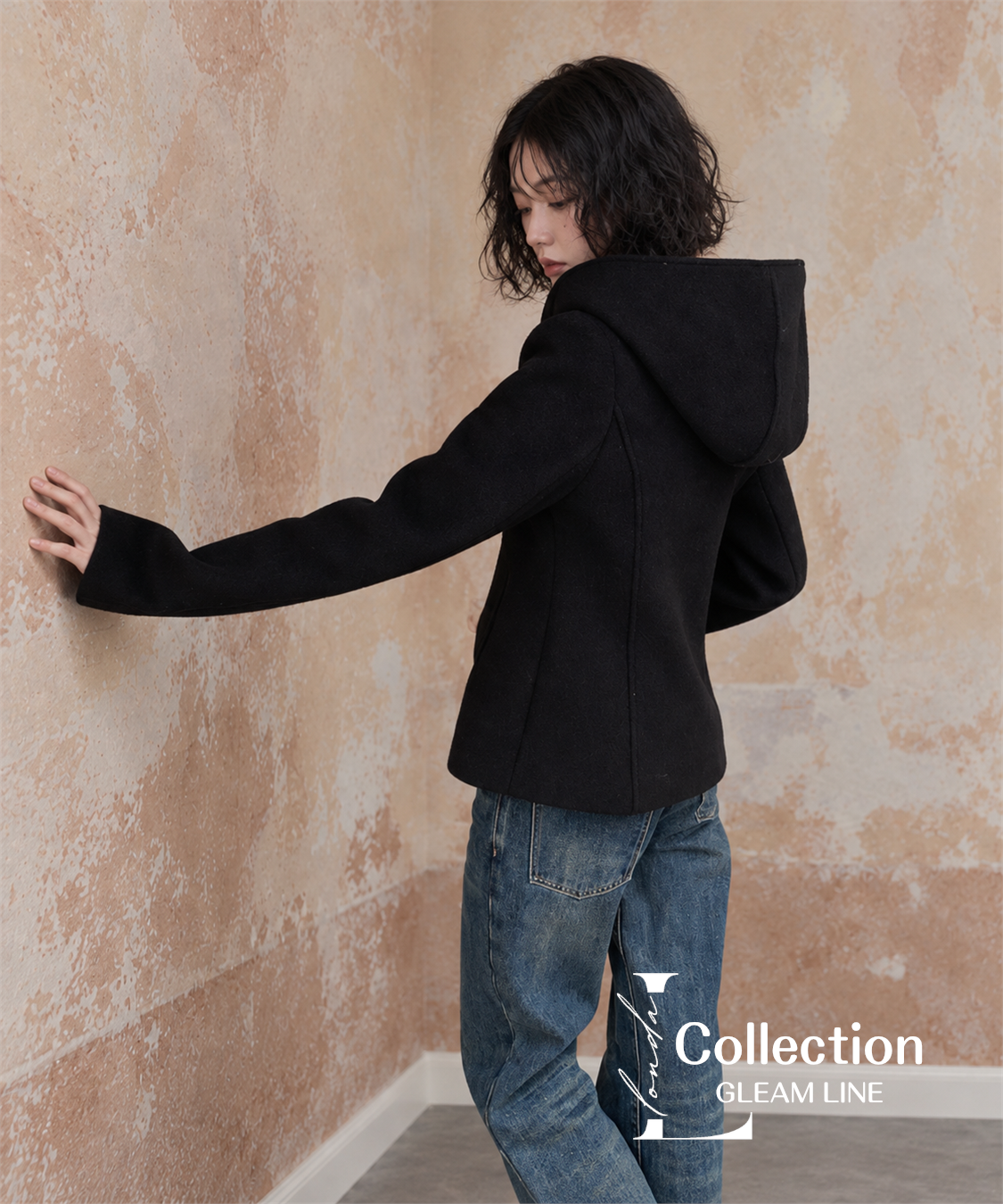 Elvane Toggle Coat — Black, view 8