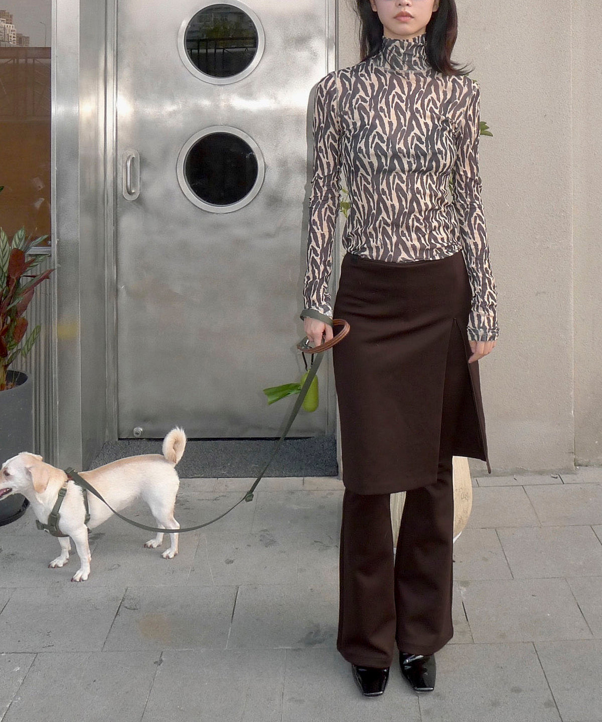 Faux Layered Pants