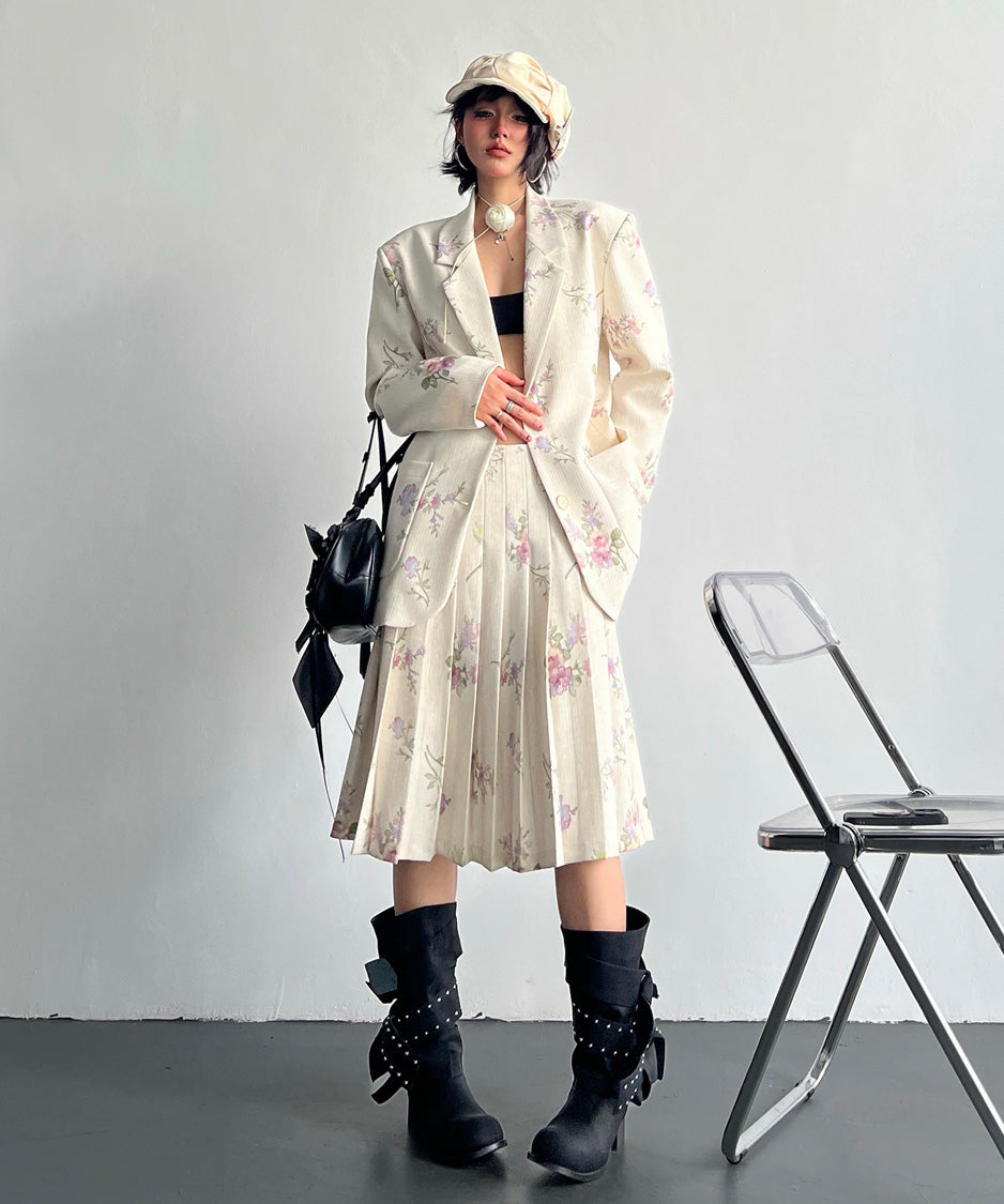 JA-383 アイボリー花柄シリーズ 正面全身