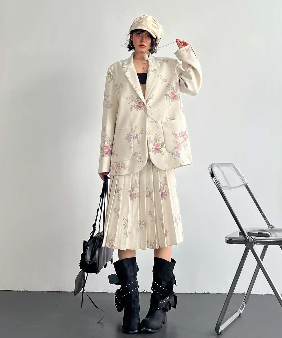 JA-383 アイボリー花柄シリーズ 正面全身