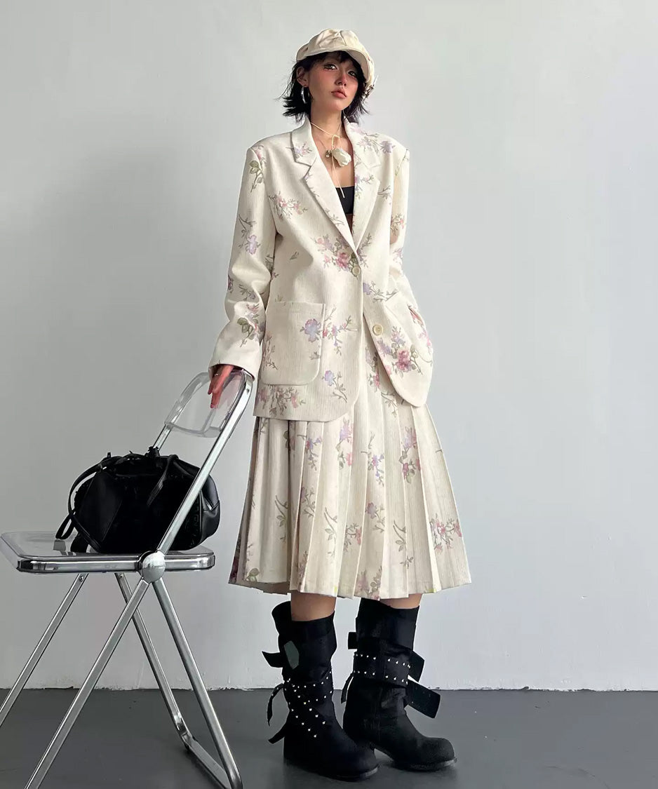 JA-383 アイボリー花柄シリーズ 正面全身