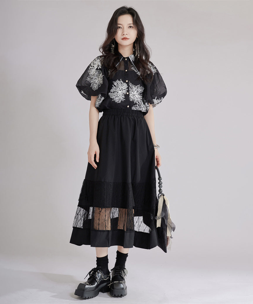 Floral Sheer Blouse