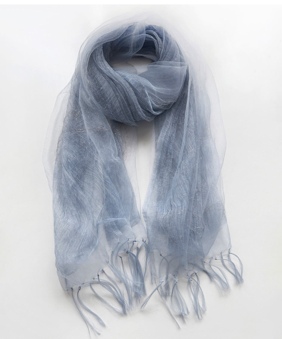 Mist Layer Fringe Scarf