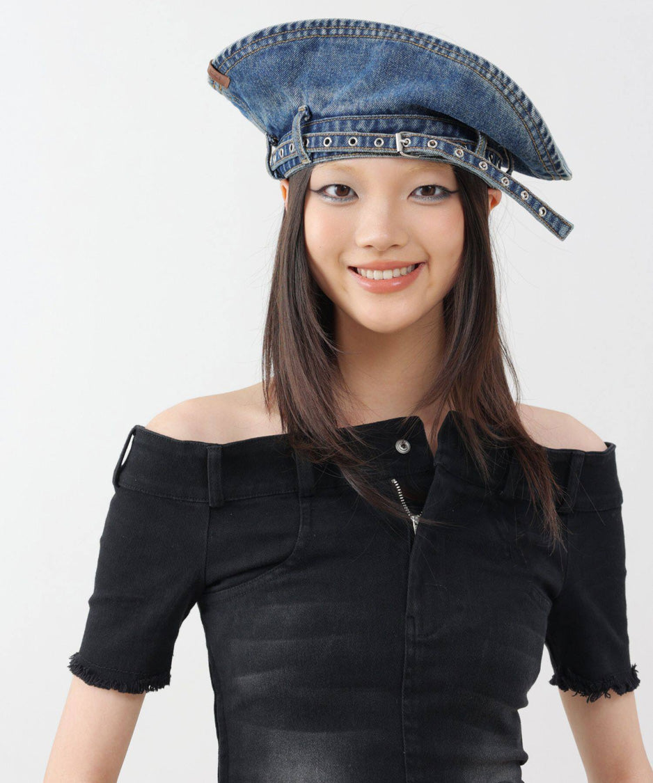 Denim Belt Visor