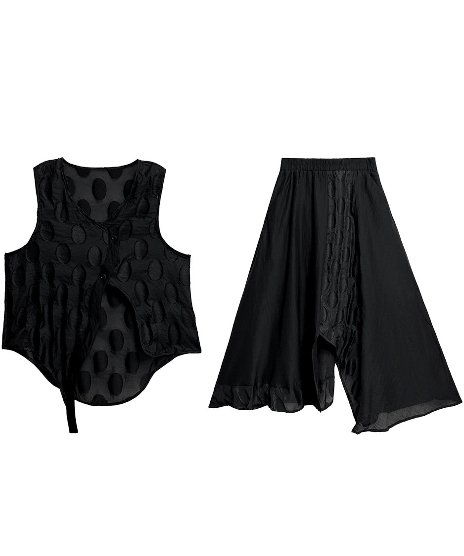 Oval Trace Vest＆Skirt Co-ord