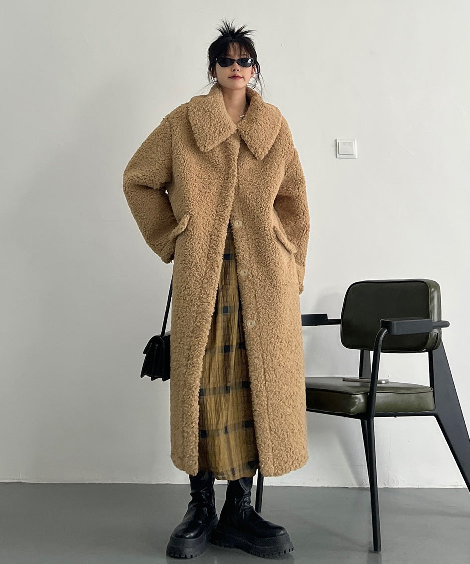 Soft Boucle Long Coat