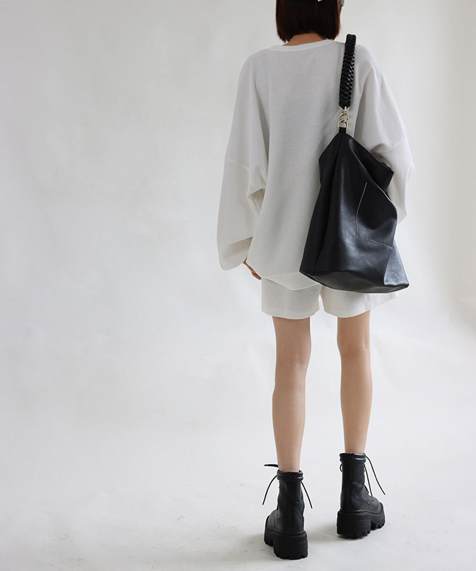 Waffle Relaxed Shorts Set
