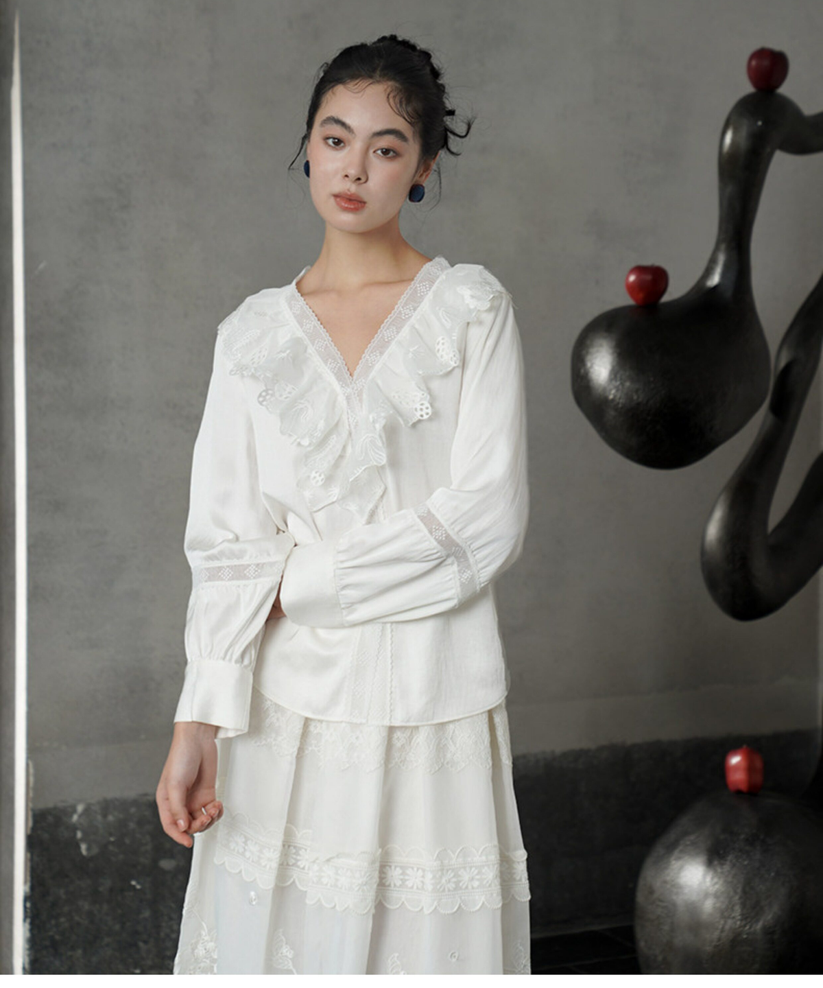 Aviary Embroidered Skirt