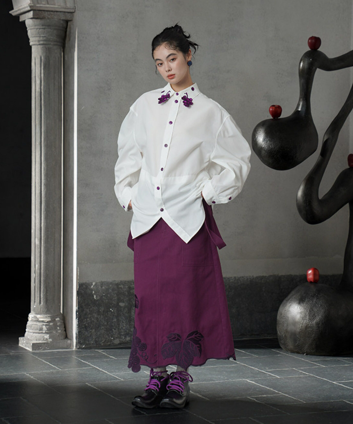 Grape Collar Blouse