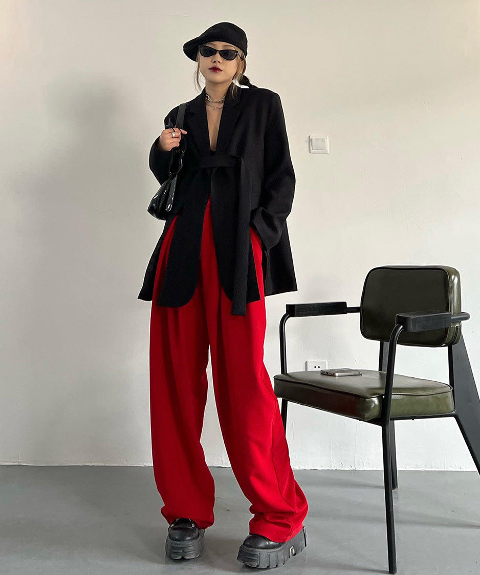 Structured Strap Tailored Jacket