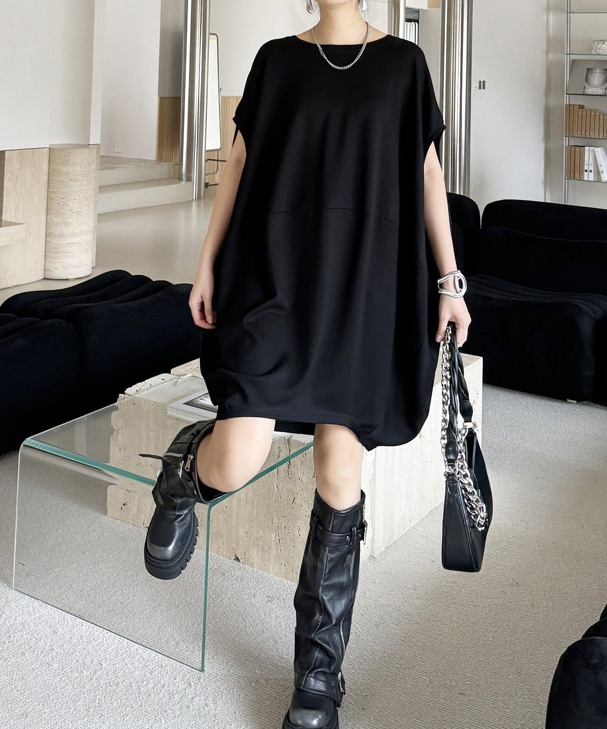 Balloon Silhouette Dress