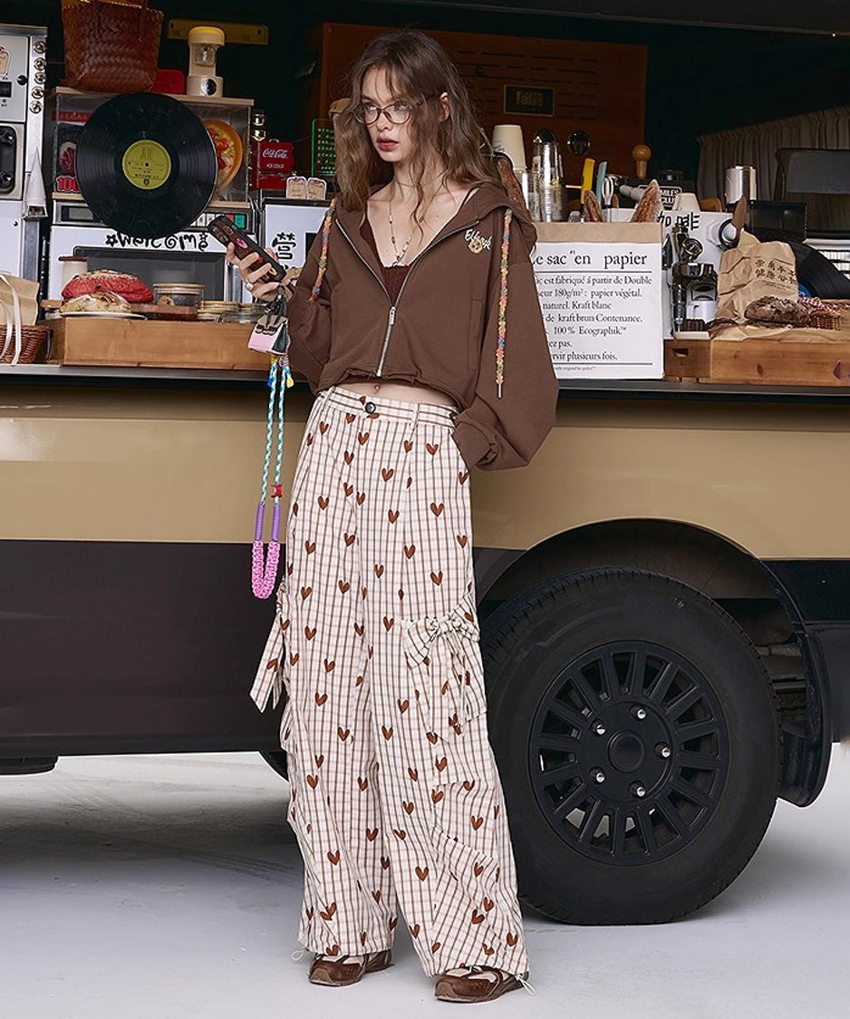 Mocha Crop Hoodie
