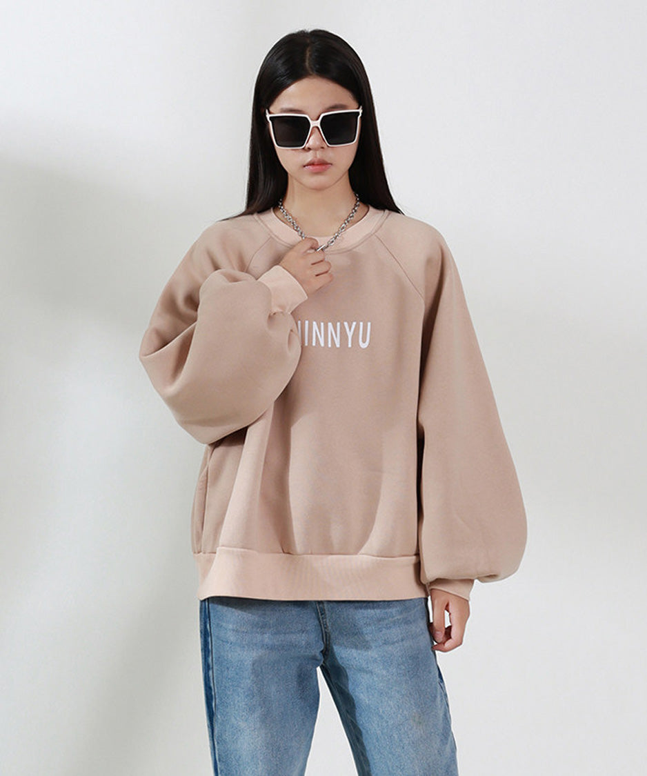 Soft Letter Volume Sweatshirt