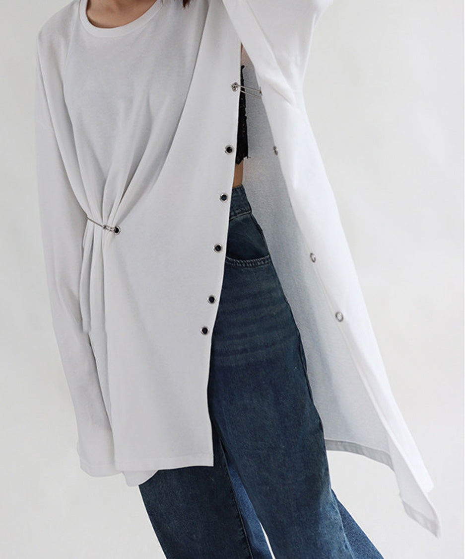 Cutout Pin Sweatshirt