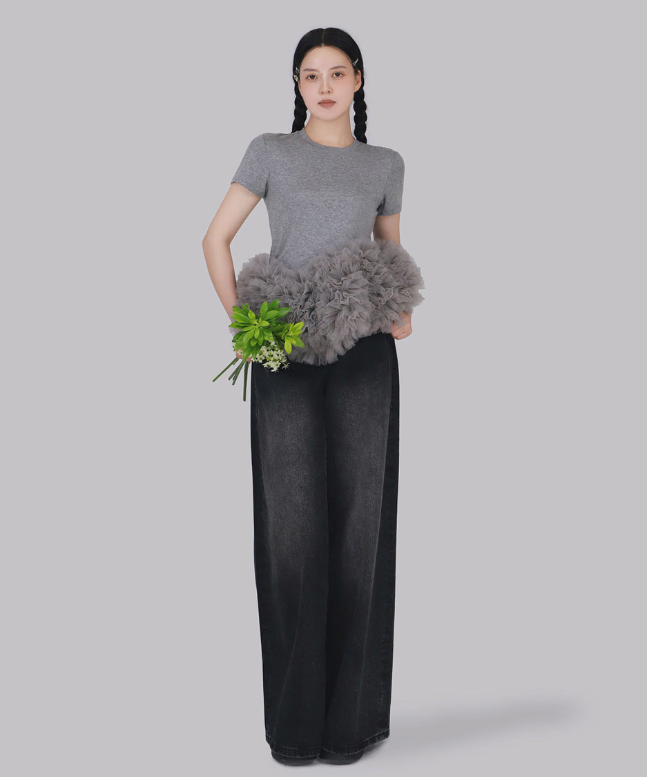 Orphina Ruffle Hem Top