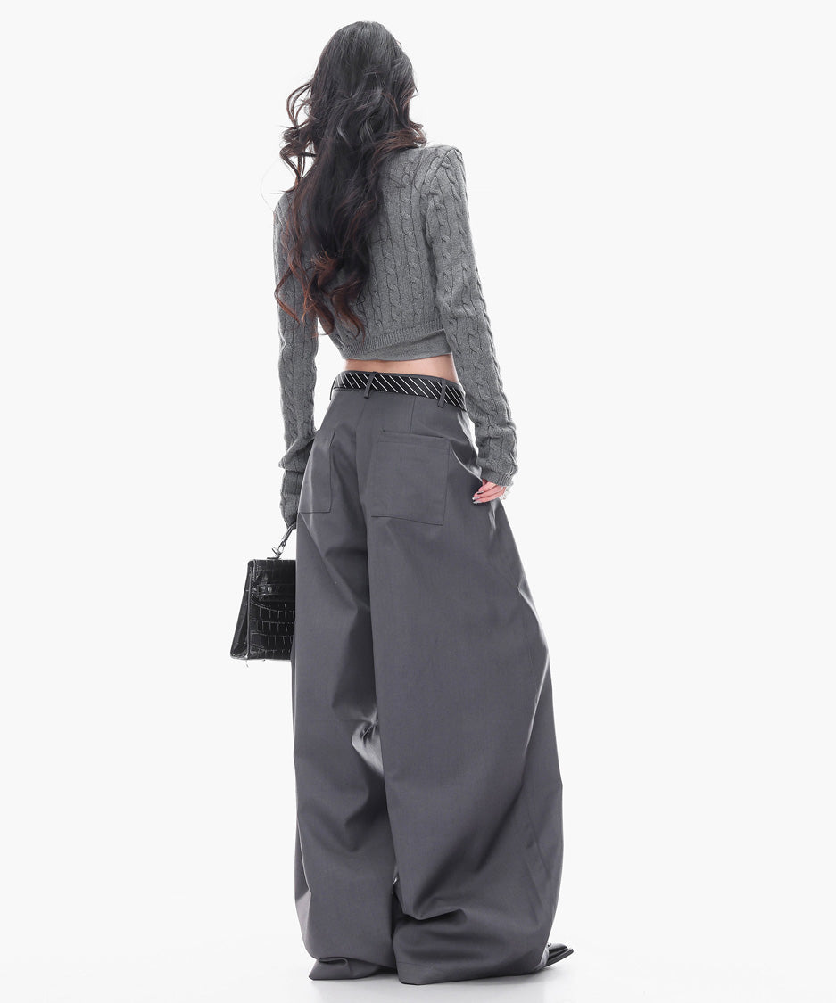 Structured Volume Wide Pants