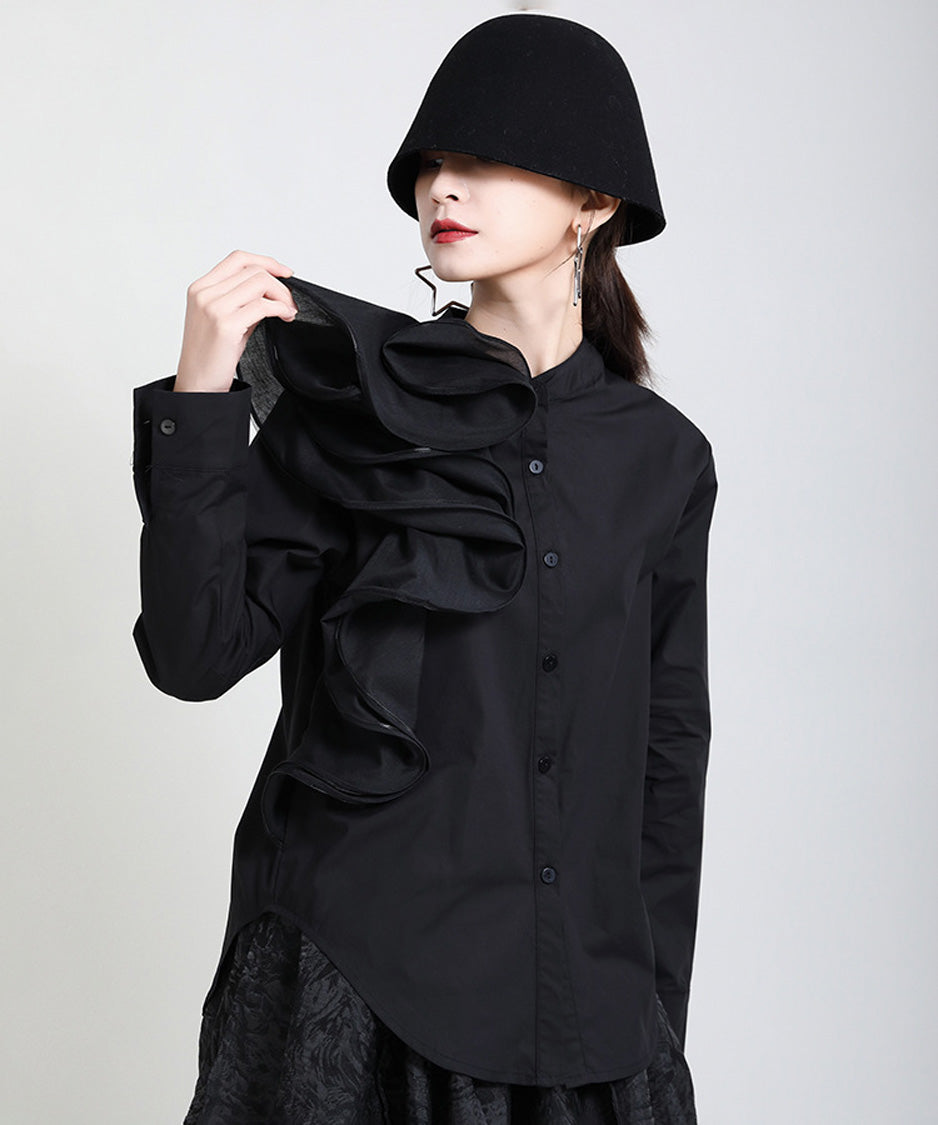 Layered Frill Accent Shirt